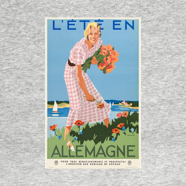 L'été en Allemagne Germany Vintage Poster 1935 by vintagetreasure